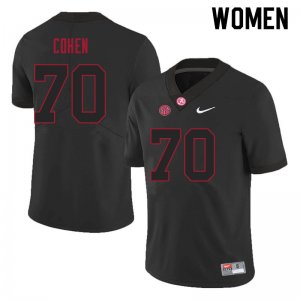 NCAA Women's Alabama Crimson Tide #70 Javion Cohen Stitched College 2021 Nike Authentic Black Football Jersey AV17C01OC